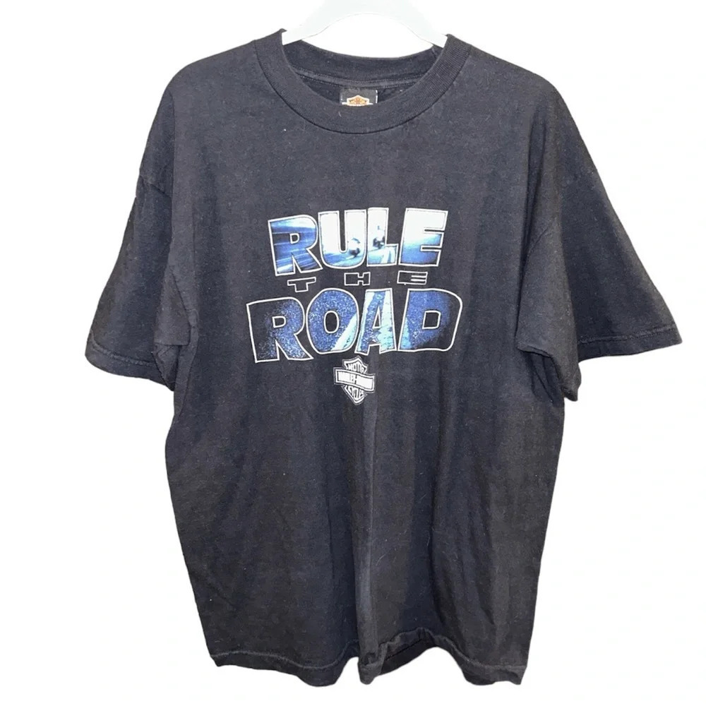 Harley Davidson Rule The Road Wildwood, NJ Graphic T-Shirt Biker